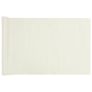 Balkon-Sichtschutz Weiß 500x120 cm PVC
