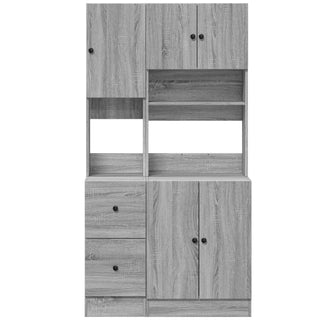 Küchenschrank Grau Sonoma 95x50x180 cm Holzwerkstoff