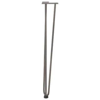 Haarnadelbeine für Konsolentische 4 Stk. Naturstahl 72 cm Massivstahl