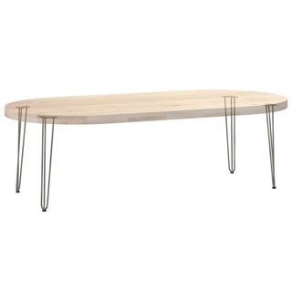 Haarnadelbeine für Konsolentische 4 Stk. Naturstahl 72 cm Massivstahl