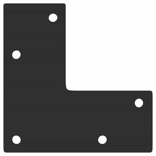 Konsolentischbeine Konische Form 4 Stk. Schwarz 72-73 cm Stahl