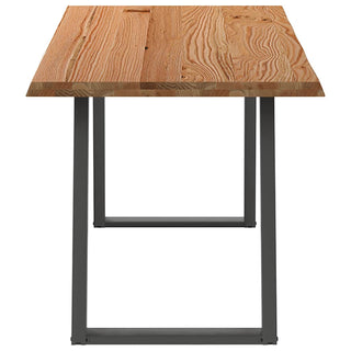 Esstisch mit Baumkanten 180x80x74cm Massivholz Eiche Rechteckig