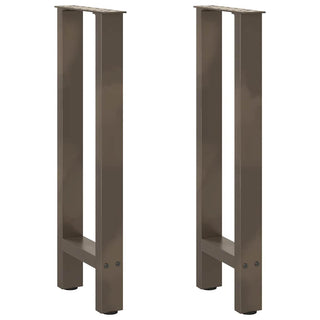 Konsolentischbeine Naturstahl 2 Stk. 28x(72-73) cm Stahl