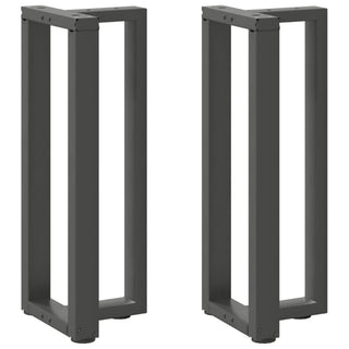 Konsolentischbeine T-Form 2Stk. Anthrazit 25x28x(72-73)cm Stahl