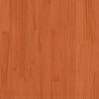 Hochbett mit Schreibtisch & Stühlen Braun 80x200 cm Kiefernholz