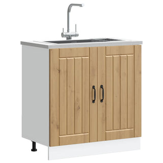 Spülenunterschrank Lucca Artisan-Eiche Holzwerkstoff