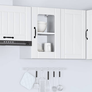 Küchen-Hängeschrank mit Glastür Lucca Weiß