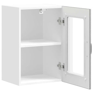 Küchen-Hängeschrank mit Glastür Lucca Grau Sonoma