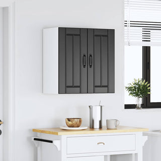 Küchen-Hängeschrank Lucca Schwarz Holzwerkstoff