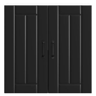 Küchen-Hängeschrank Lucca Schwarz Holzwerkstoff