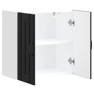 Küchen-Hängeschrank Lucca Schwarz Holzwerkstoff