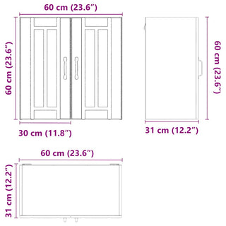 Küchen-Hängeschrank Lucca Artisan-Eiche Holzwerkstoff