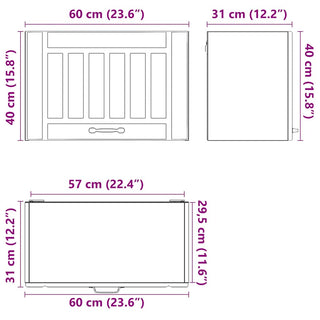 Küchen-Hängeschrank Lucca Altholz-Optik Holzwerkstoff