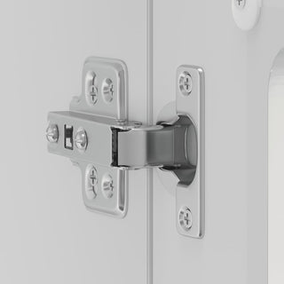 Küchen-Hängeschrank mit Glastür Lucca Hochglanz-Weiß Holzwerkstoff