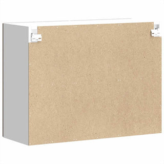 Küchen-Hängeschrank mit Glastür Lucca Braun Eichen-Optik
