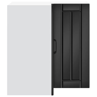 Küchen-Eckhängeschrank Lucca Schwarz Holzwerkstoff