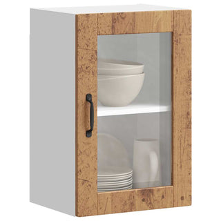 Küchen-Hängeschrank mit Glastür Porto Altholz-Optik