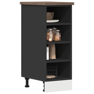 Unterschrank Riga Schwarz 30x44,5x81,5 cm Holzwerkstoff
