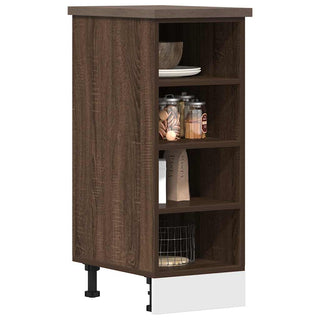 Unterschrank Riga Braun Eichen-Optik 30x44,5x81,5 cm Holzwerkstoff