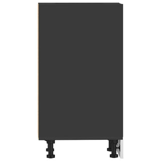 Unterschrank Riga Schwarz 40x44,5x81,5 cm Holzwerkstoff