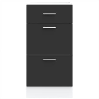 Unterschrank Lyon Schwarz 40x46x81,5 cm Holzwerkstoff