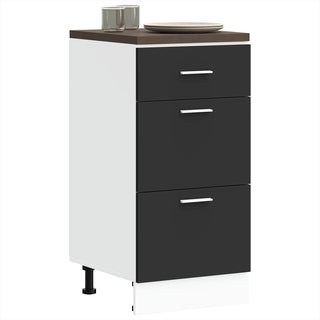 Unterschrank Lyon Schwarz 40x46x81,5 cm Holzwerkstoff