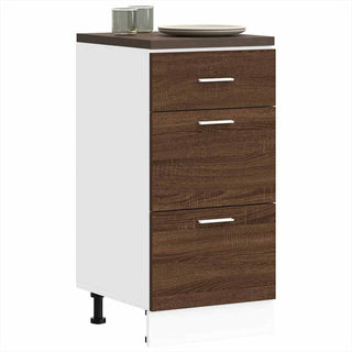 Unterschrank Lyon Braun Eichen-Optik 40x46x81,5 cm Holzwerkstoff