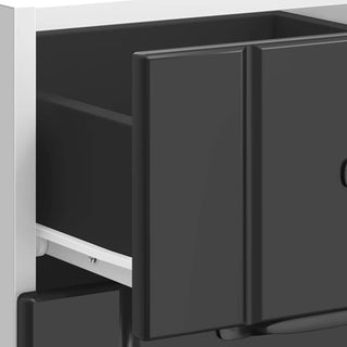 Küchen-Unterschrank Lucca Schwarz Holzwerkstoff