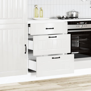 Küchen-Unterschrank Lucca Hochglanz-Weiß Holzwerkstoff