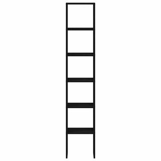 Bücherregale 2 Stk. Stapelbar Schwarz Eichen-Optik 30x30x80 cm