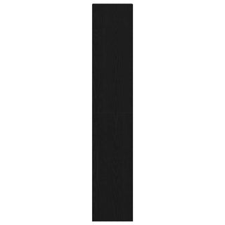Bücherregale 2 Stk. Stapelbar Schwarz Eichen-Optik 30x30x80 cm