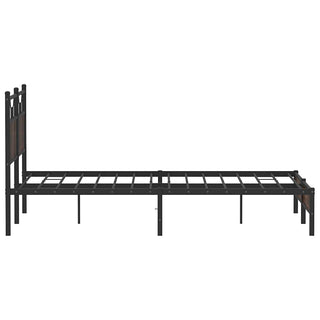 Bettgestell ohne Matratze Braun Eiche 150x200 cm Holzwerkstoff