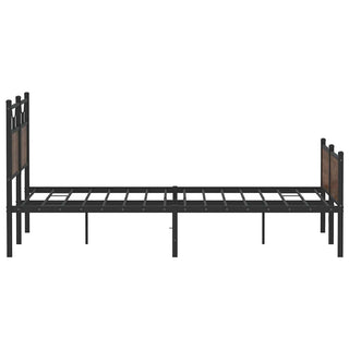 Bettgestell ohne Matratze Braun Eiche 140x190 cm Holzwerkstoff