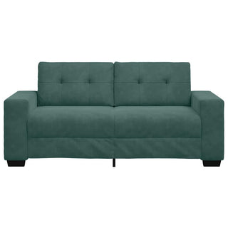 Zweisitzer-Sofa Dunkelgrün 140 cm Samt