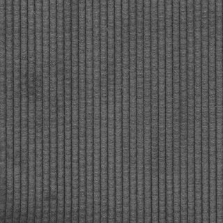 2-Sitzer-Sofa mit Chaiselongue L-Form Dunkelgrau 125 cm Leinen