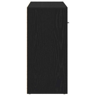 Sideboard Schwarz Eichen-Optik 88x30x64 cm Holzwerkstoff