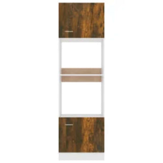 Mikrowellenumbauschrank Lyon Räuchereiche 60x57x207 cm Holzwerkstoff