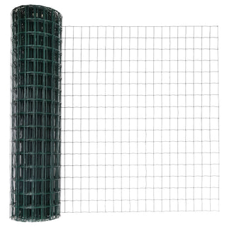 Gartenzaunrolle Set aus 2 Grün Pulverbeschichteter Stahl