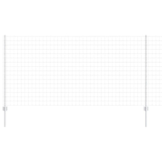 Gartenzaun Set Set aus 2 Verzinktes Grau Verzinkter Stahl