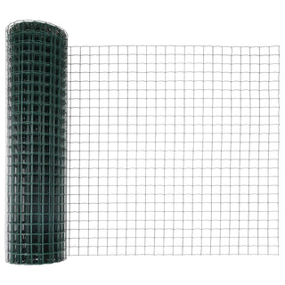 Gartenzaunset Set von 2 Grün PVC-beschichtetes Metall