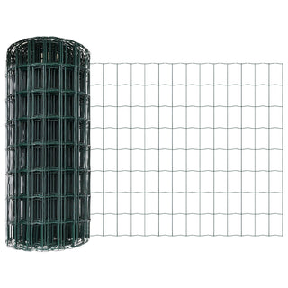 Gartenzaunpaneele Set 2 Stück Grün Pulverbeschichteter Stahl Groß