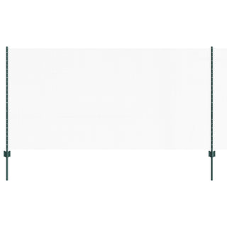 Set aus sechseckigem Gartenzaun Set aus 2 Grün Metall 25 x 1,2 m