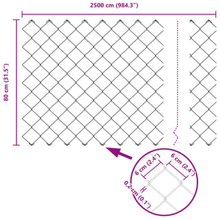 Gartenzaun Set 2er Set Verzinkter Stahl Groß Langlebig