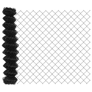 Gartenzaun-Set Set aus 2 Grau Verzinkter Stahl 25 x 1 m
