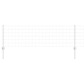 Gartenzaunset Set von 2 Verzinkter Stahl 25 x 0,6 m Robust