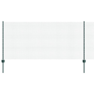 Gartenzaunset Set von 2 Grün Metall 10 x 1 m Langlebig