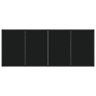 9-teiliges Garten-Ess-Set Schwarz Poly Rattan