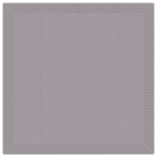 3-teilige Garten Essgruppe mit Kissen Helles Grau Poly-Rattan
