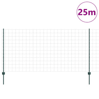 Gartenzaunset Set von 2 Grün PVC-beschichtetes Metall