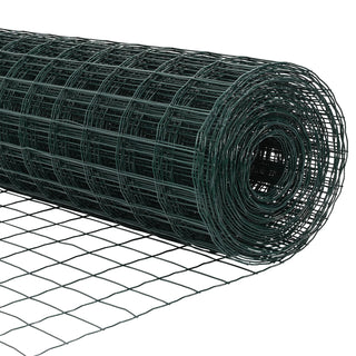 Gartenzaunpaneele Set 2 Stück Grün Pulverbeschichteter Stahl Groß